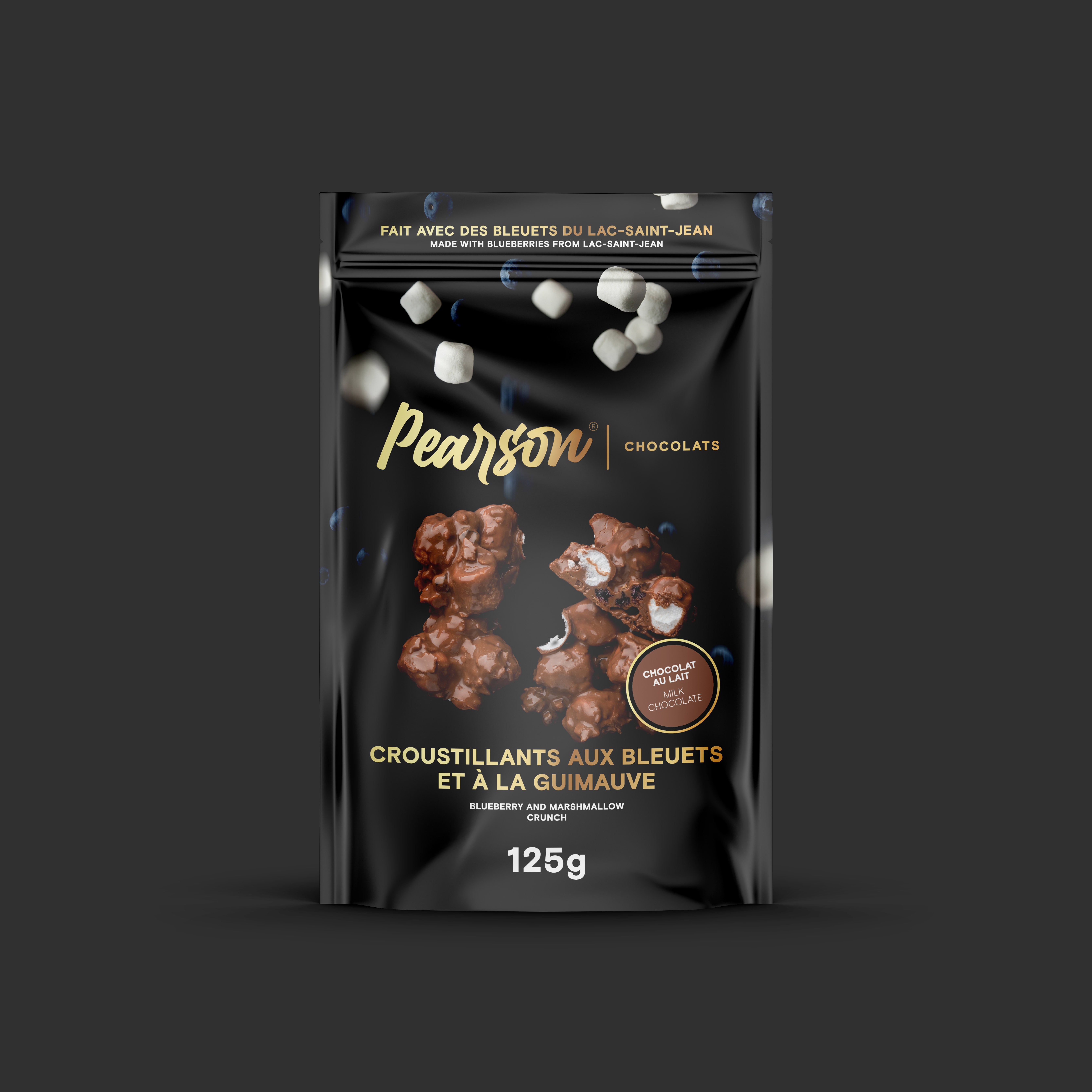 Croustillants aux bleuets et guimauves - Chocolat au lait