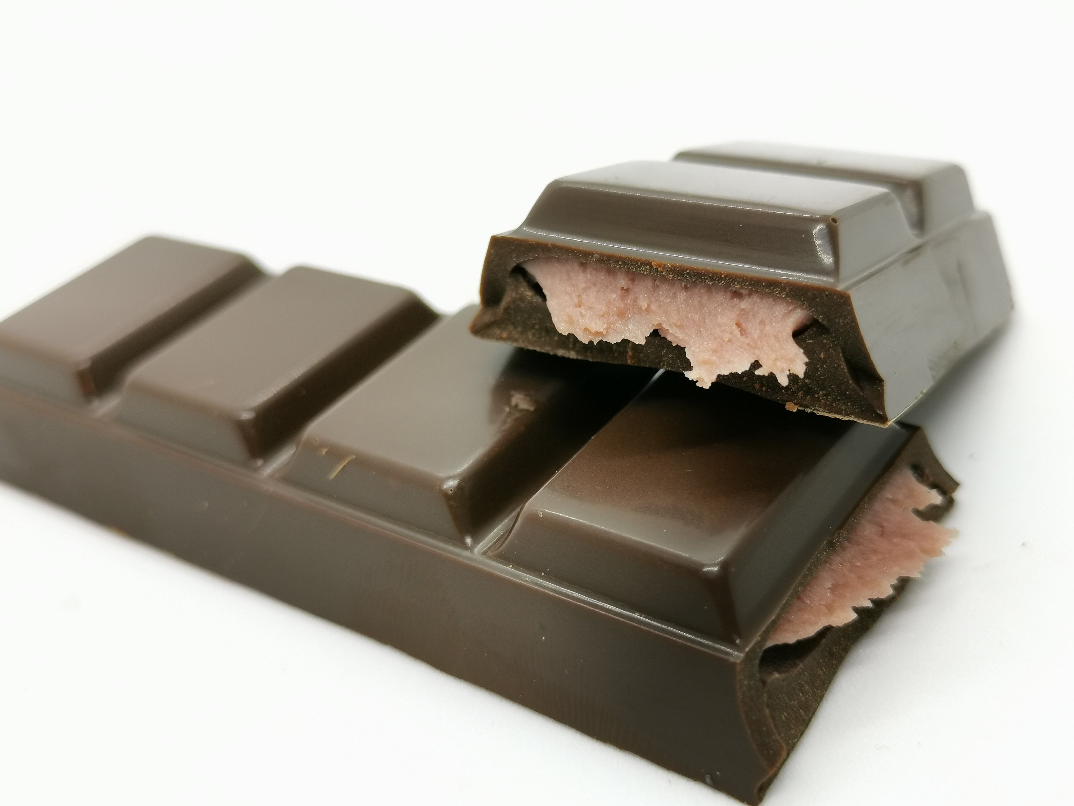 Barre farcie aux framboises 50g - Chocolat au lait